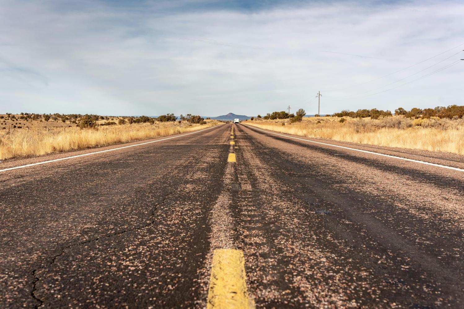 desert highway stretch