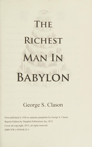 The Richest Man in Babylon book cover